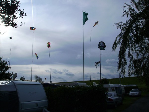 Mein Flaggen bzw.Windspiele auf dem Campingplatz